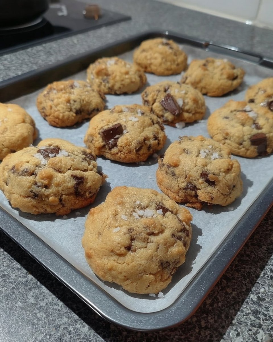 Stainless steel pan showing golden brown butter with toasted bits at the bottom