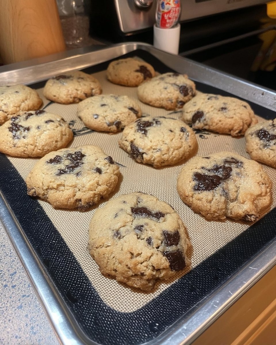 Classic Broma Bakery chocolate chip cookies with crispy golden edges and soft chocolatey centers