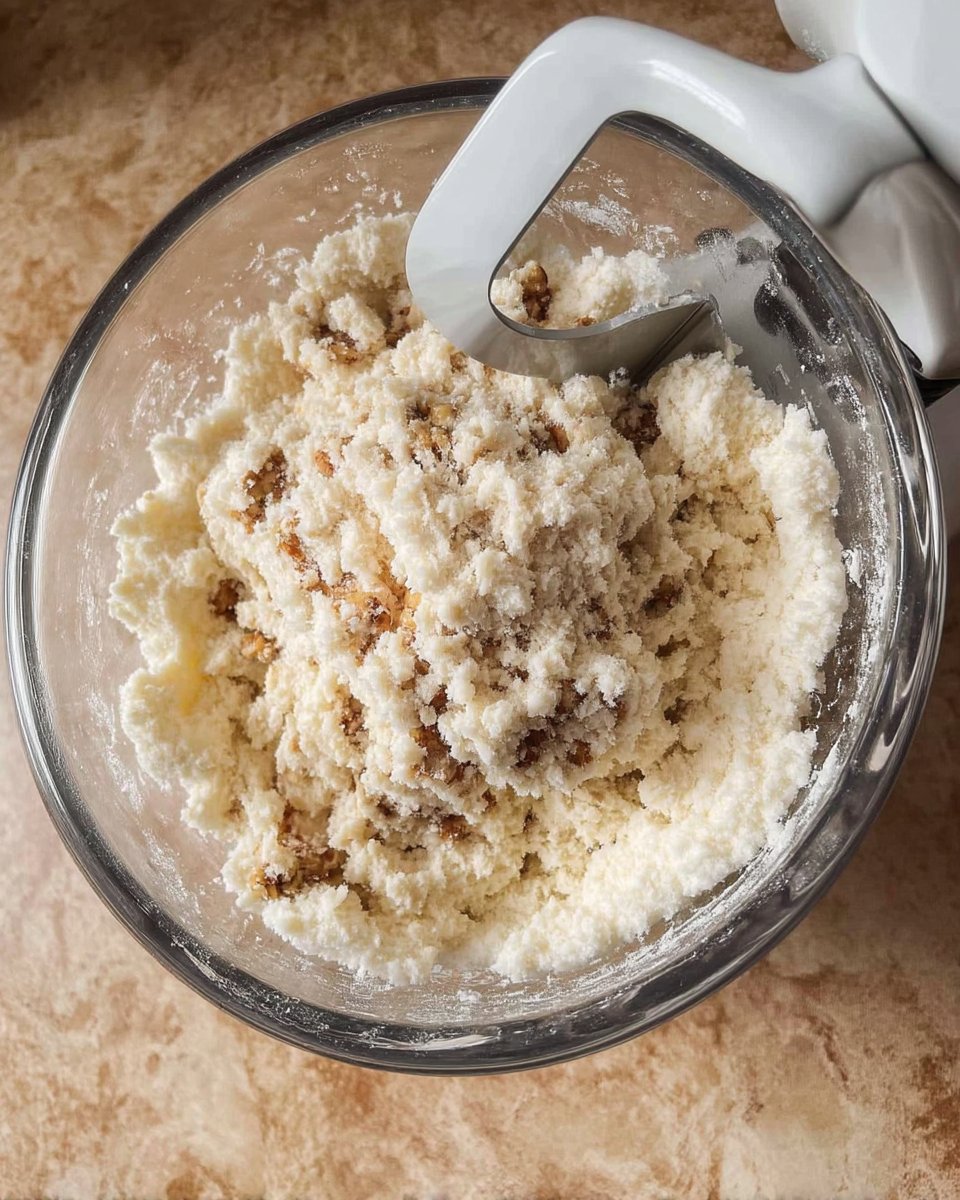 Dipping the corners of nussecken bars into melted dark chocolate