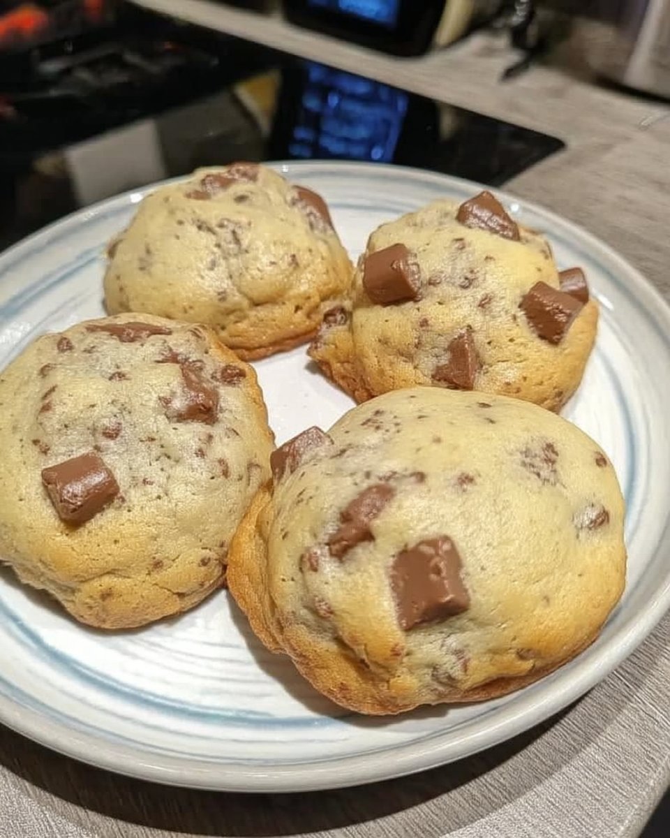 5 Ingredient Cookies 13 Freshly baked golden brown cookies on a parchment lined sheet