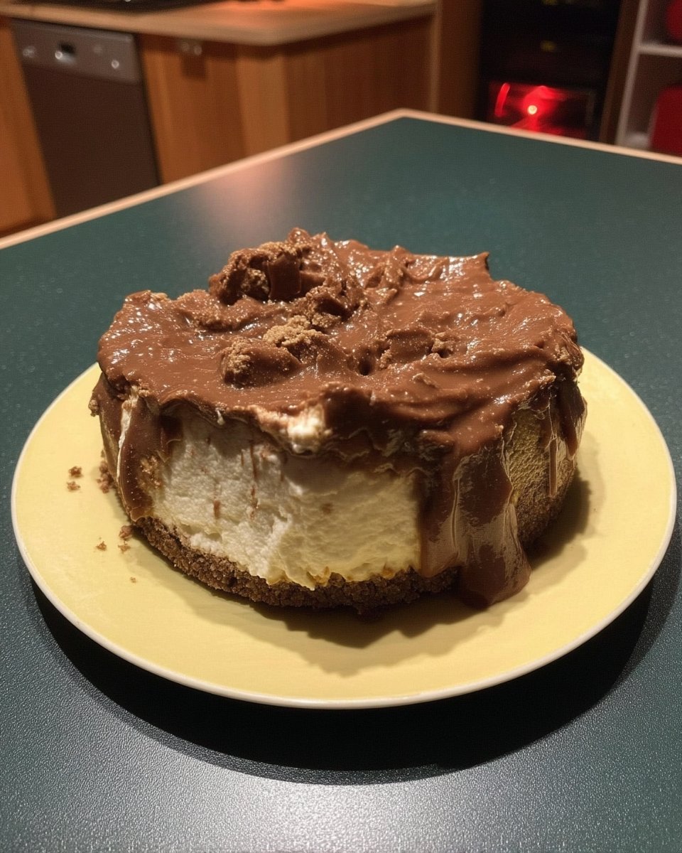 Whole keto sugar free cheesecake topped with abundant fresh raspberries and blueberries