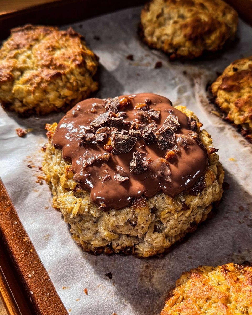 A stack of loaded 5 ingredient cookies with visible coconut and cashews