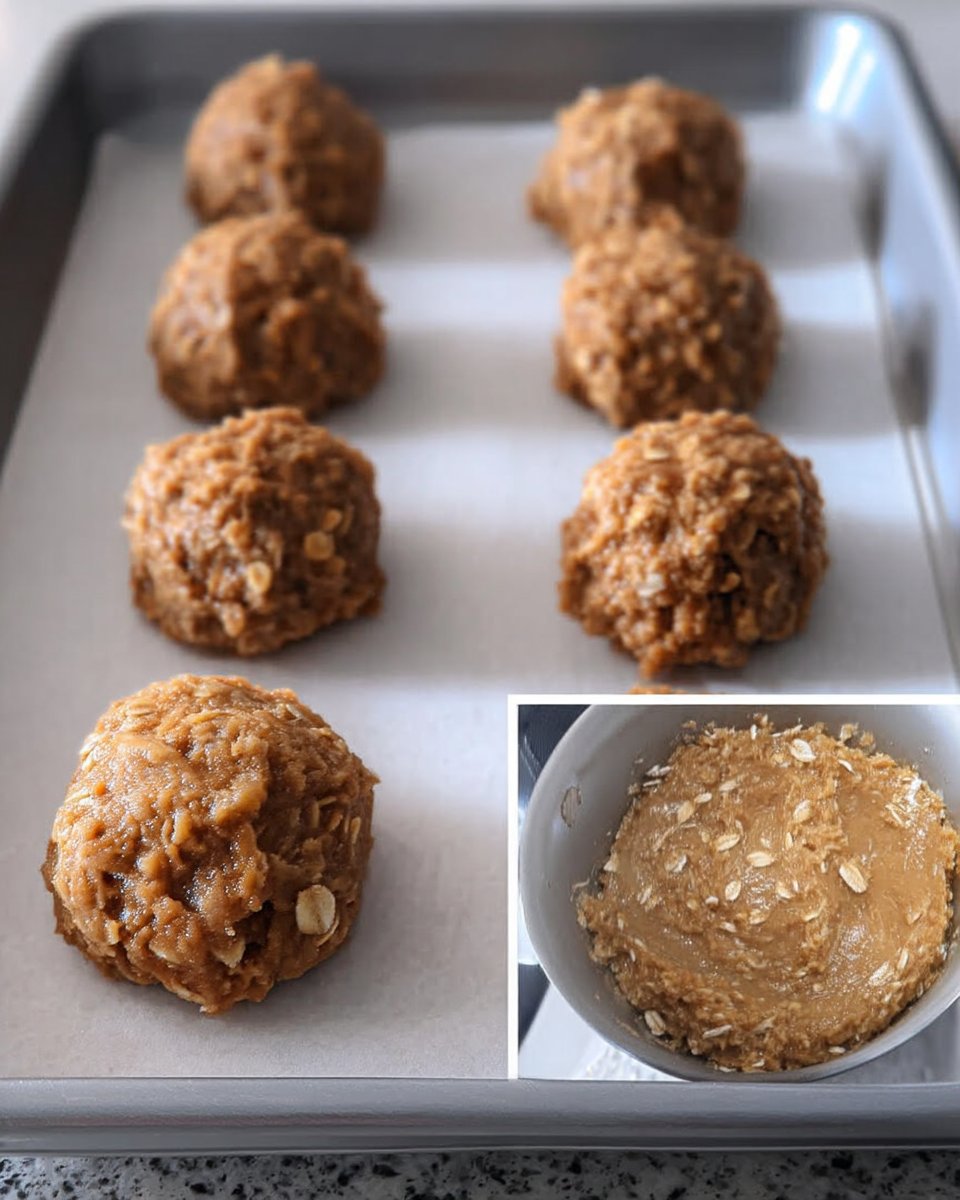Chewy Oatmeal Cookies 12 Ingredients for oatmeal cookies including rolled oats butter and brown sugar