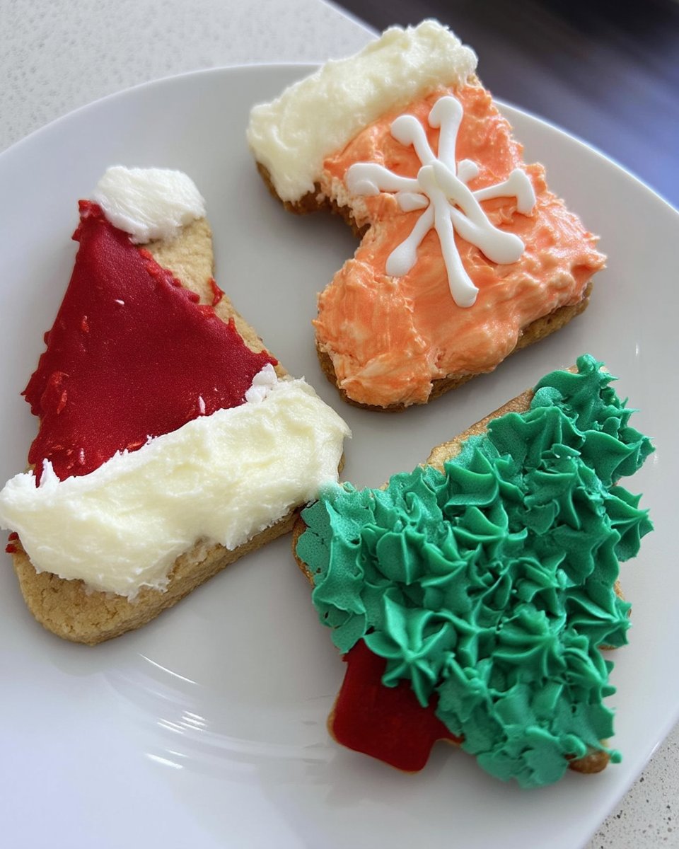 Stack of soft no chill sugar cookies with pastel frosting and sprinkles