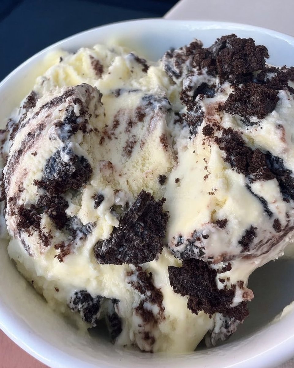 Ingredients for cookies and cream cookies including cream cheese and oreos