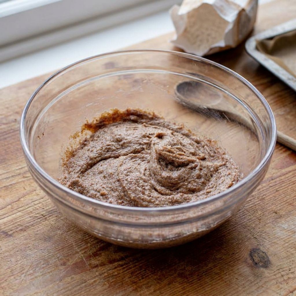 Scooped and sugar-rolled Polvorones dough on a baking sheet