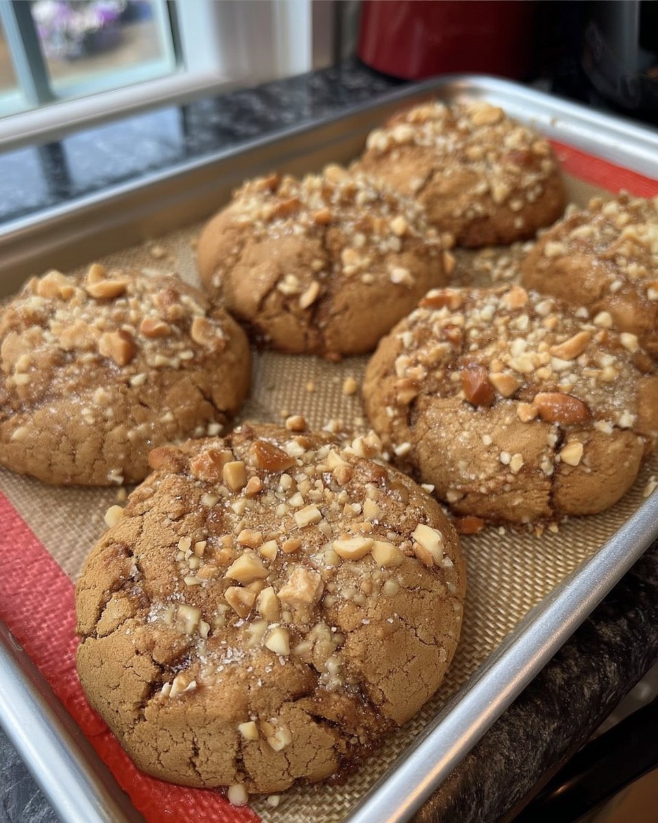 Mrs Fields Copycat 14 A stack of Mrs Fields copycat cookies served on a rustic wooden platter with a glass of milk.