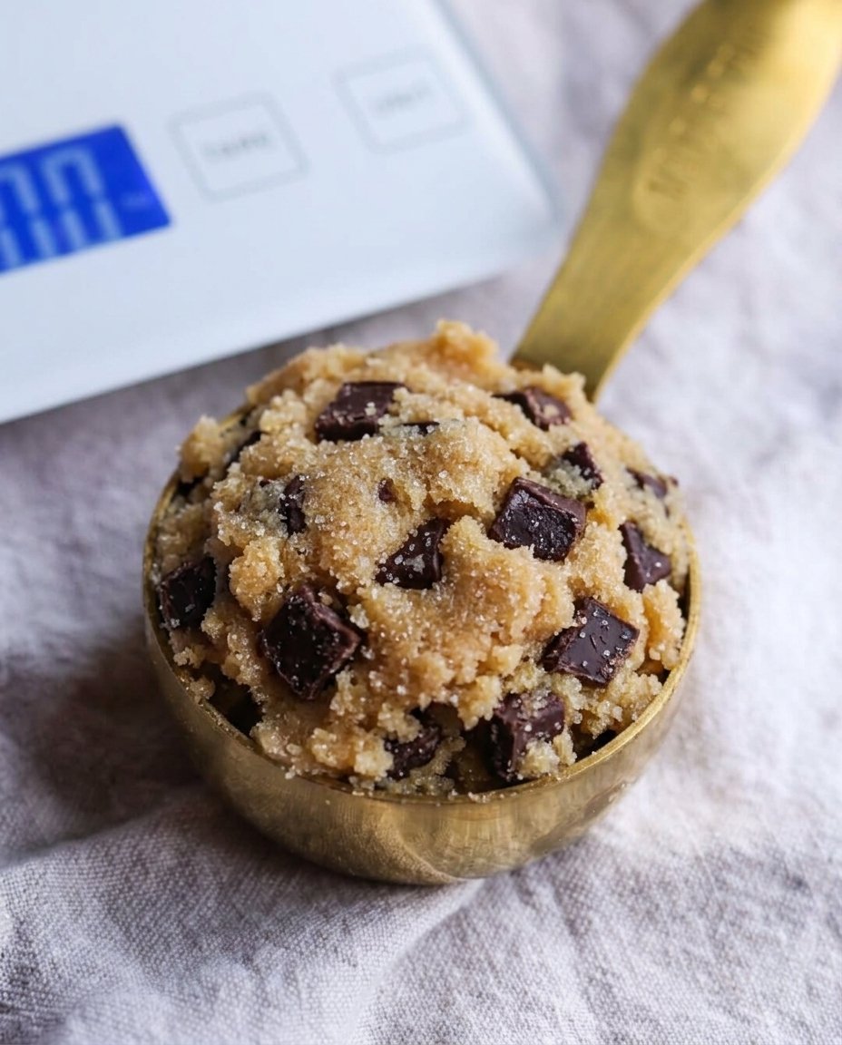 Close up of jagged raw cookie dough balls before baking