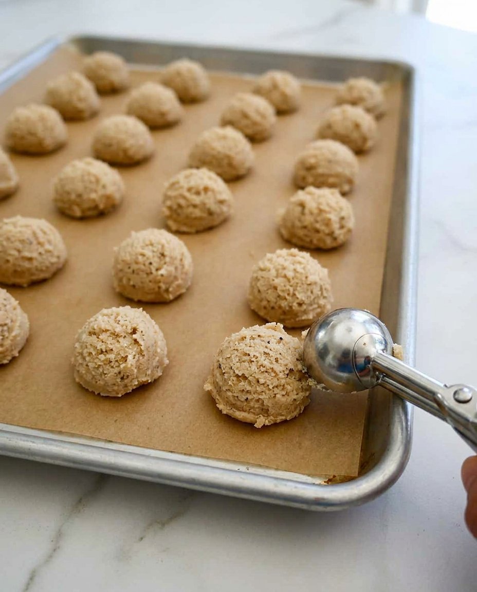 Soft Peanut Butter Cookies 13 A stand mixer whipping together butter and creamy peanut butter until fluffy