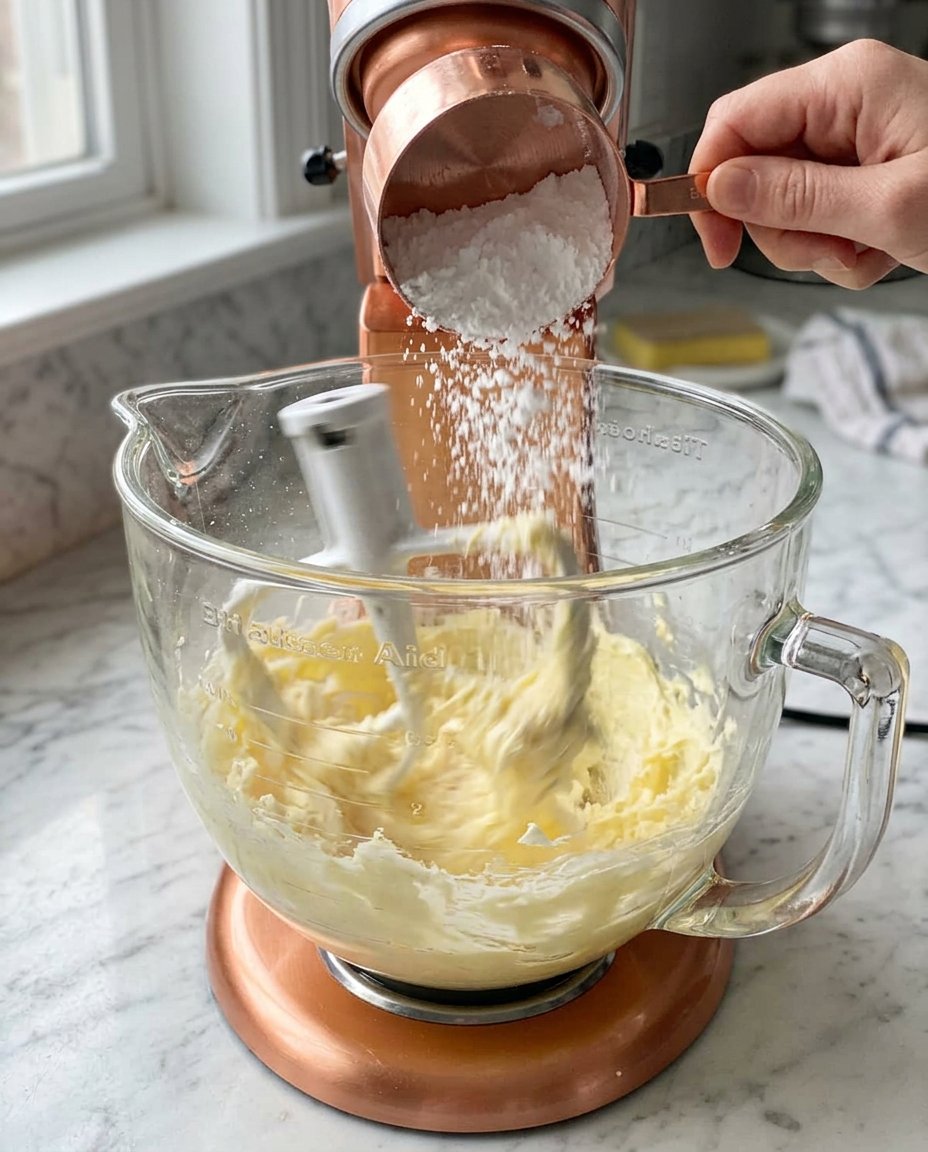 Shortbread Cookies 12 High quality unsalted butter, unbleached flour, and real vanilla extract arranged on a kitchen counter.