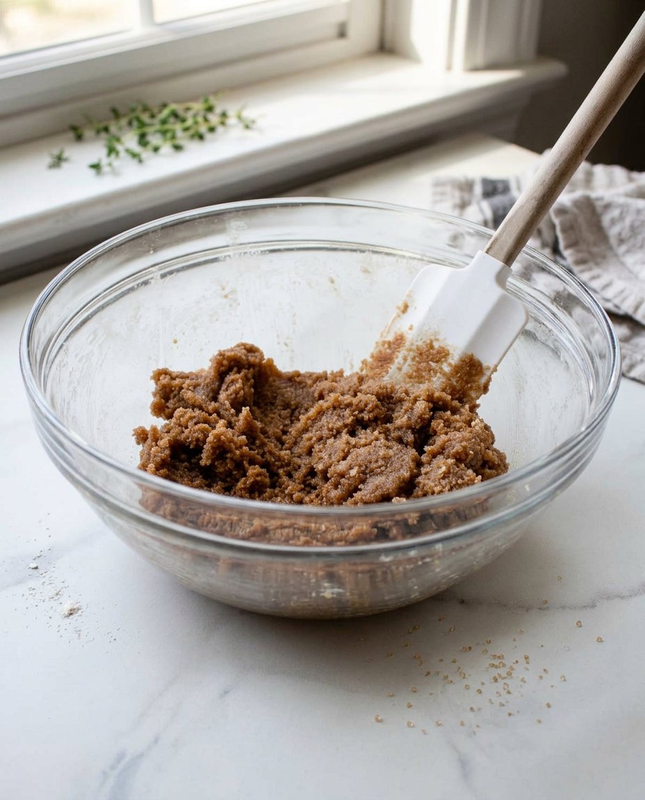 A flat lay of wholesome ingredients including all-purpose flour, cold butter, and farm-fresh eggs.