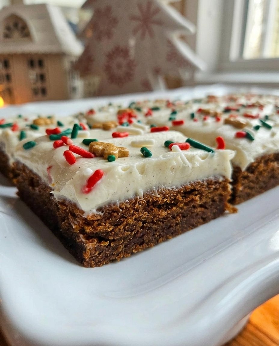 Gingerbread Cookies 14 Gingerbread cookies arranged on a rustic wooden board with evergreen accents.