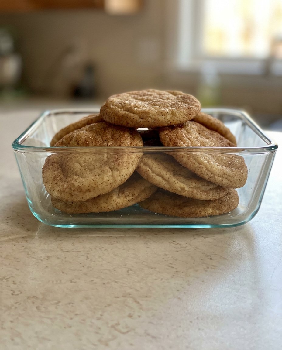 Gluten free snickerdoodles coated in cinnamon sugar on a baking sheet
