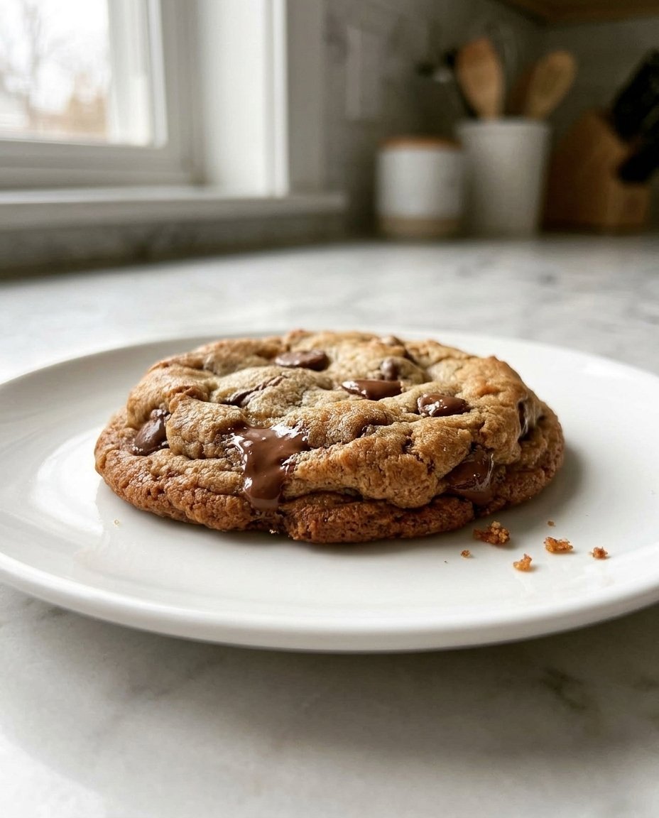 A collection of ingredients including cubed butter, cake flour, and a bowl of milk chocolate chips.