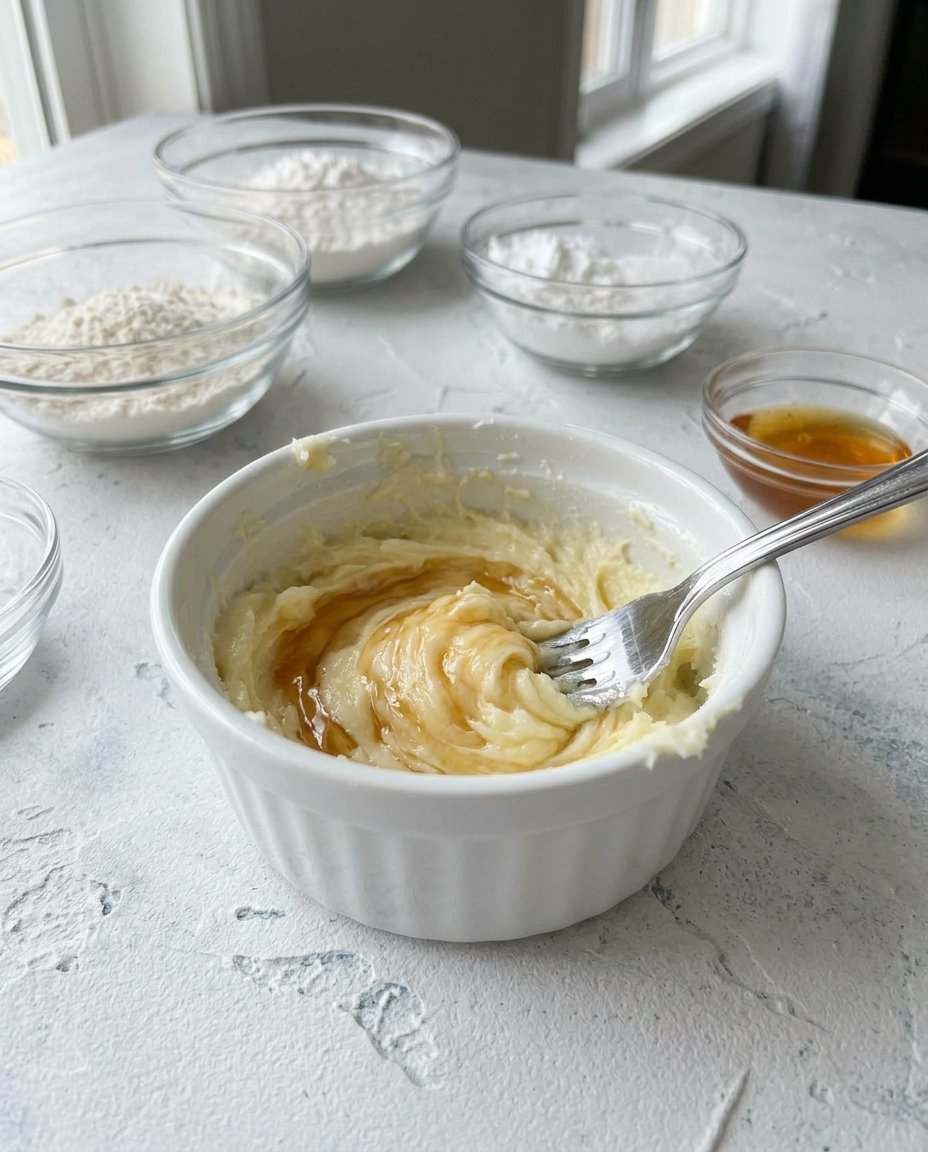 Ingredients for Linzer cookies including butter, flour, almond meal, and raspberry jam
