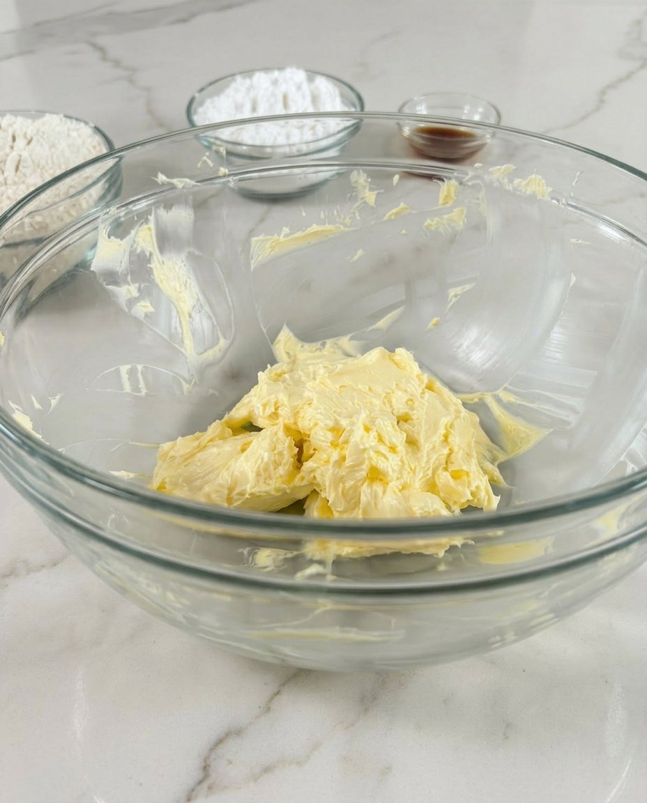 Ingredients for oatmeal cookies including oats, brown sugar, and molasses