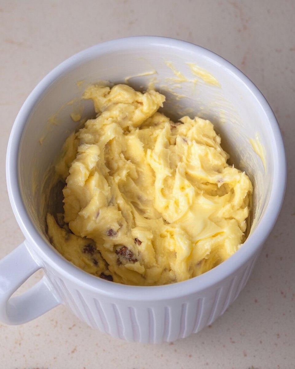 Bowls of raw oats cocoa powder and peanut butter on a farmhouse table