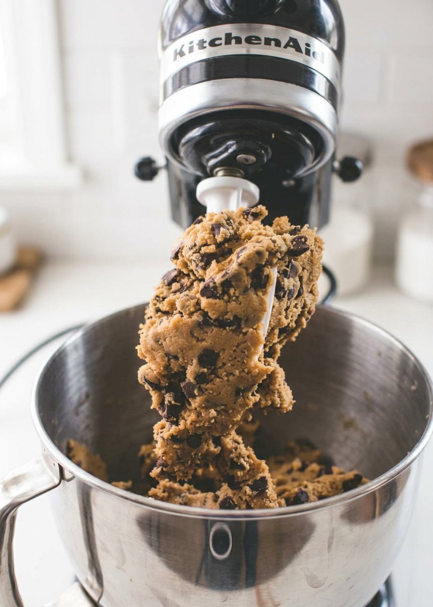Paleo Chocolate Chip 12 Bowls of almond flour coconut oil and honey on a wooden table