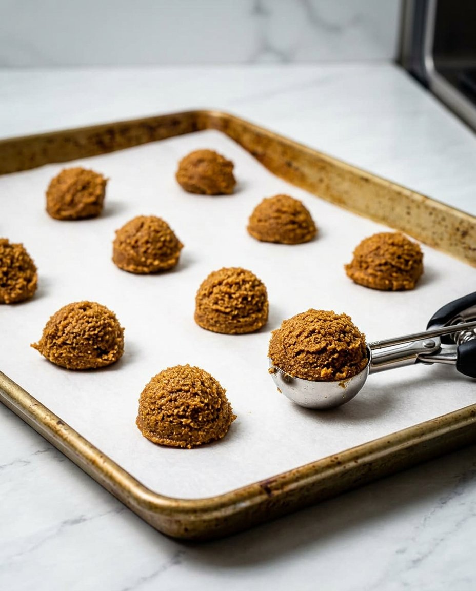 Rich dark gingerbread cookie dough in a bowl