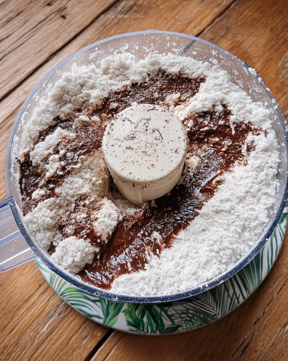 Close up of melted smoked Gouda cheese over a thin apple slice on a fig cookie.