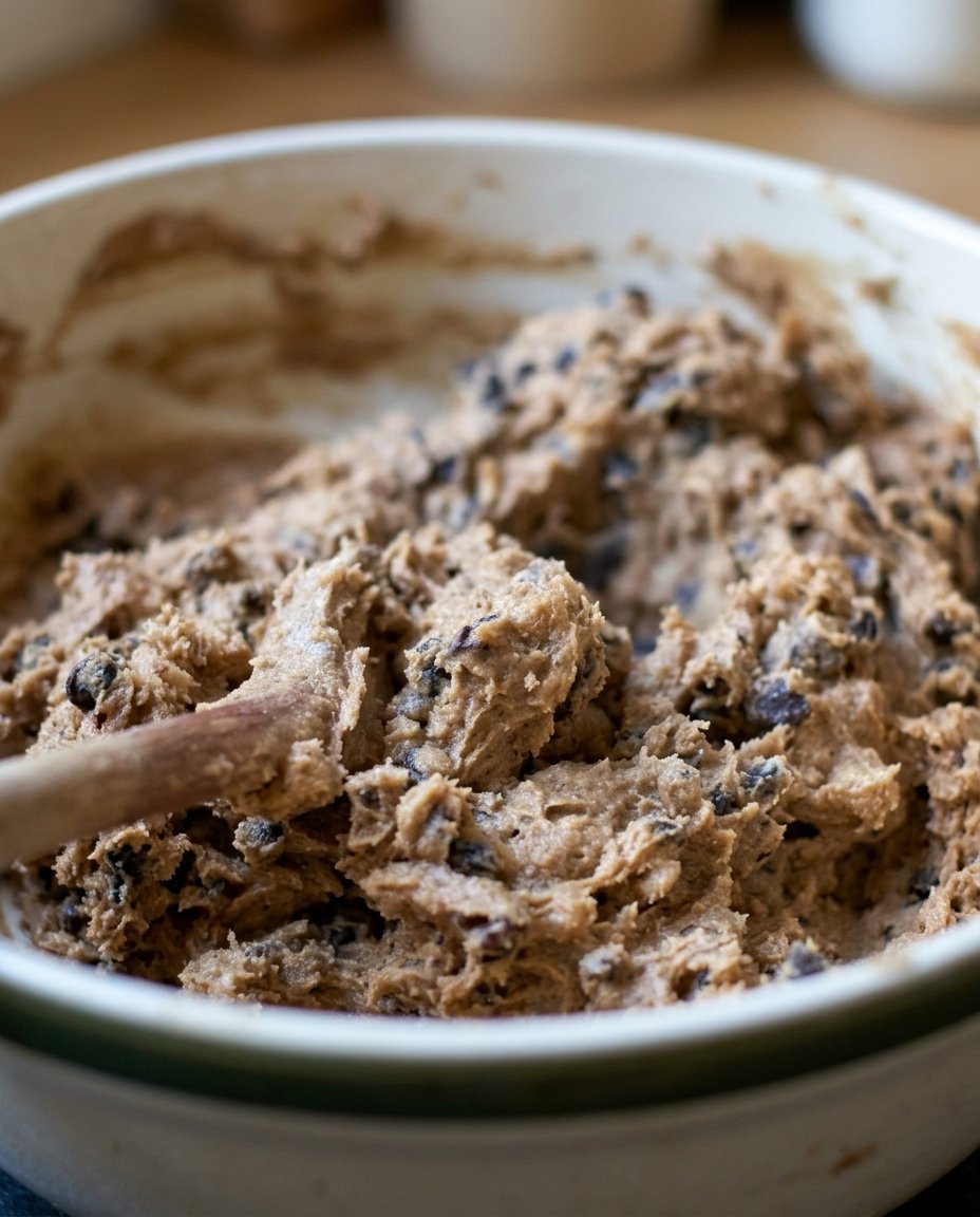 Rolling out peanut butter cookie dough to a thin layer for sandwich cookies