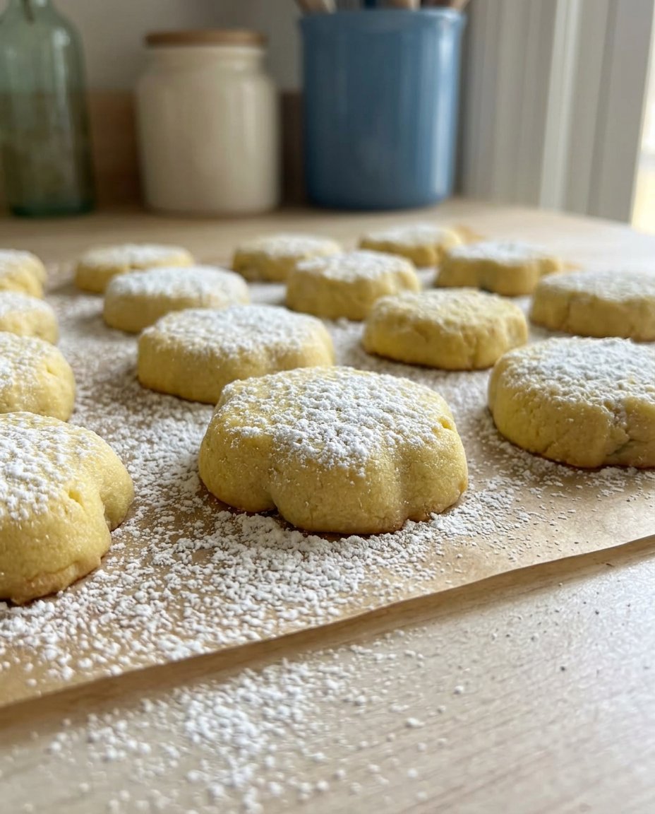 Cardamom Pistachio Cookies 13 Hands rolling cookie dough in a bowl of orange-infused spiced sugar.
