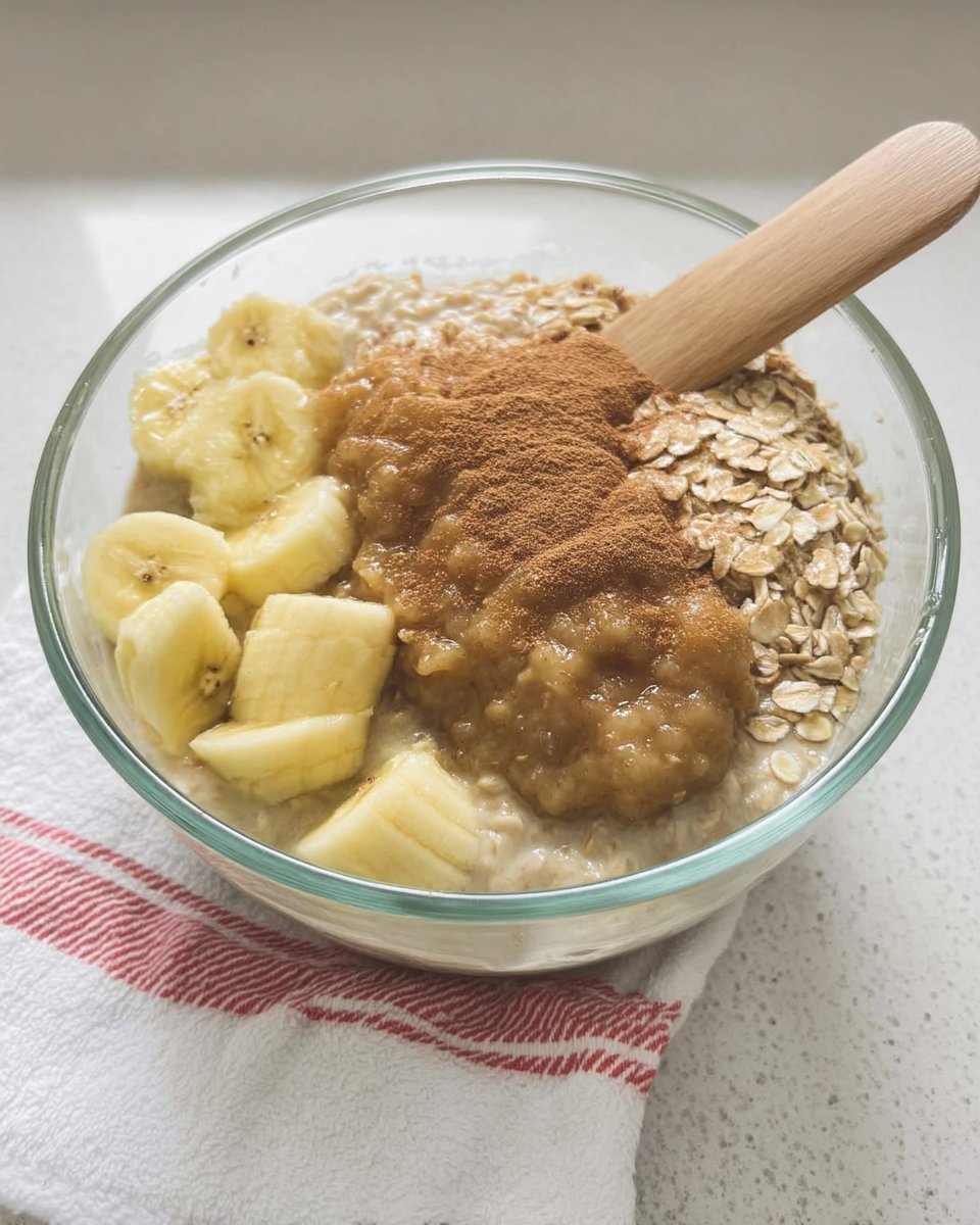Oatmeal Banana Cookies 13 A large spoon scooping banana oatmeal cookie batter onto a baking sheet.