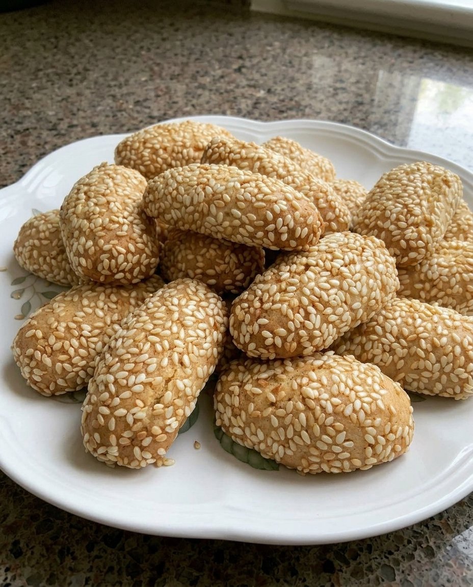 Biscotti Regia cookies served on a wooden plate next to a cup of espresso.