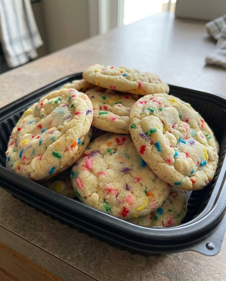 A tall stack of soft sugar cookies next to a glass of cold milk.
