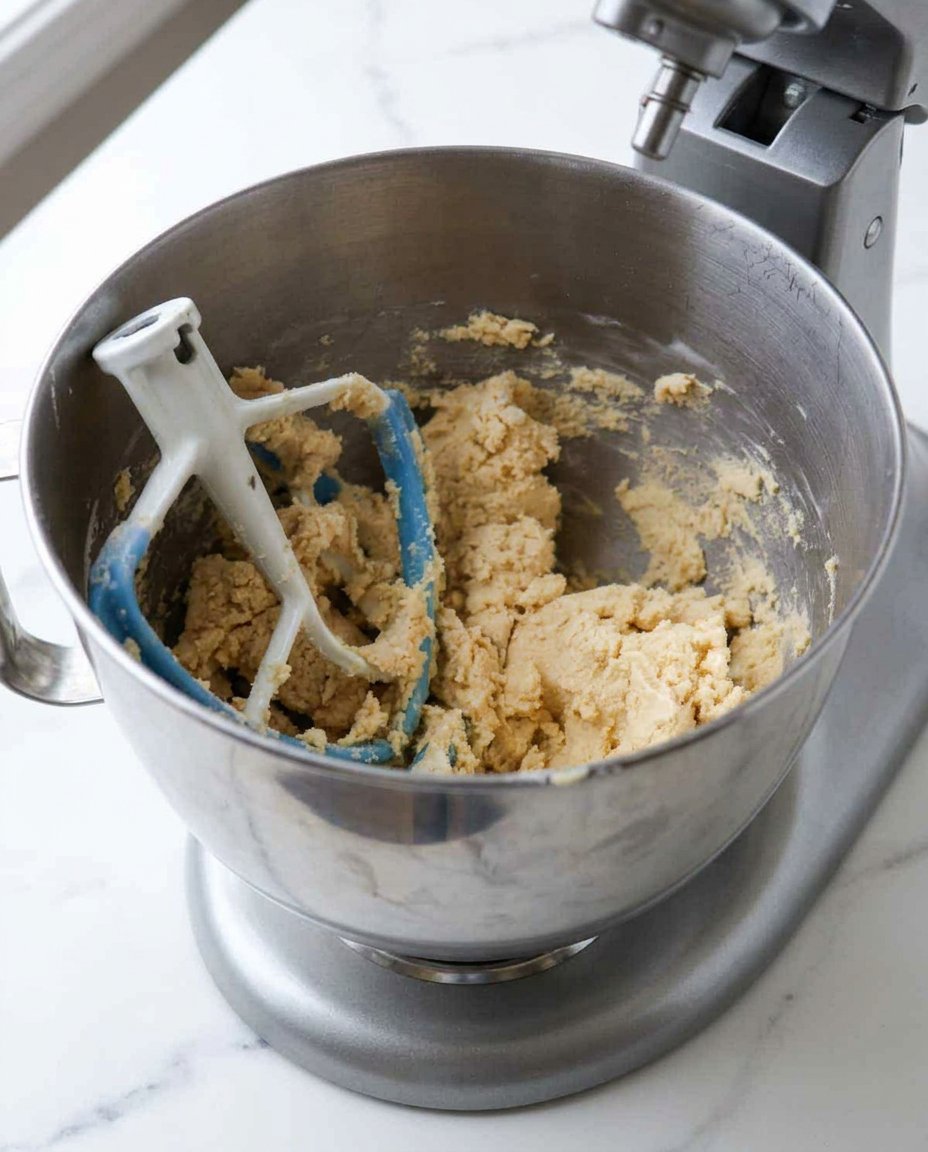 Hands wrapping cookie dough around a frozen dollop of Nutella