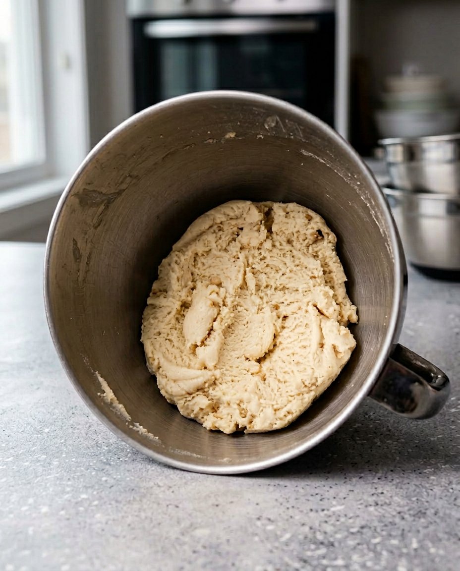 Bowls of walnuts butter whole wheat flour and cinnamon on a kitchen counter
