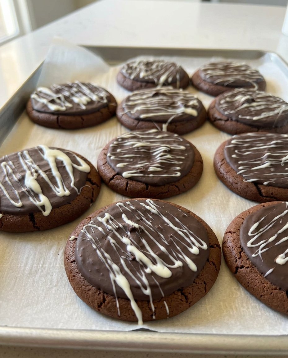 Copycat Crumbl Chocolate Chip 14 A stack of thick chocolate chip cookies on a white plate with a glass of milk