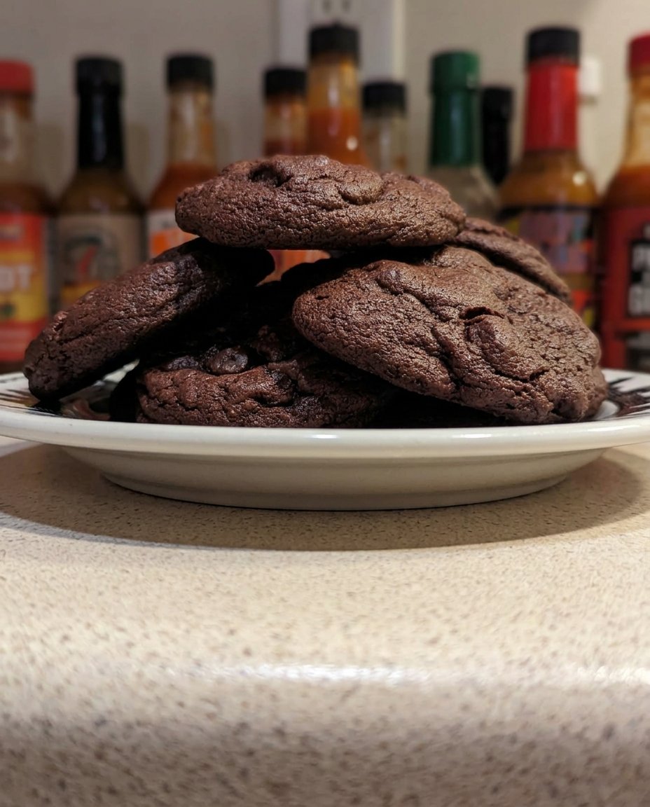 Home - ِCookies Charm - More is More 3 A massive stack of gooey brownie mix cookies oozing with melted chocolate chips.