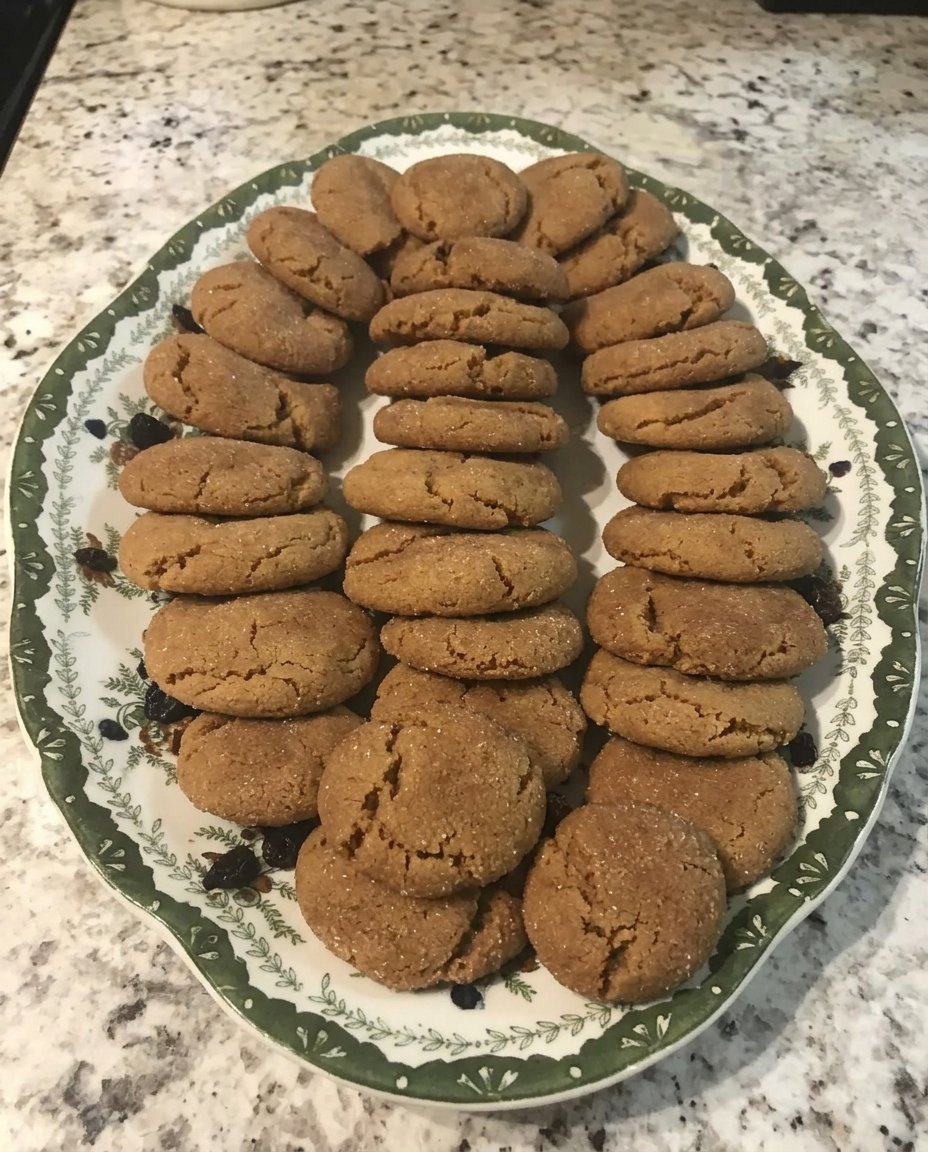 Home - ِCookies Charm - More is More 7 A close up of a pile of Gingersnap Cookies 3 with deep cracks and a sparkling sugar coating.