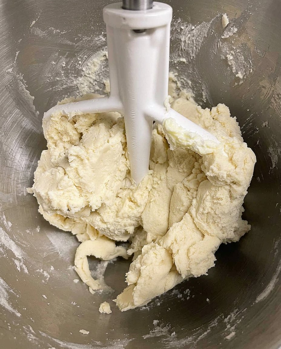 Butter Spritz Cookies 2 13 Pressing vibrant cookie dough directly onto a silicone baking mat