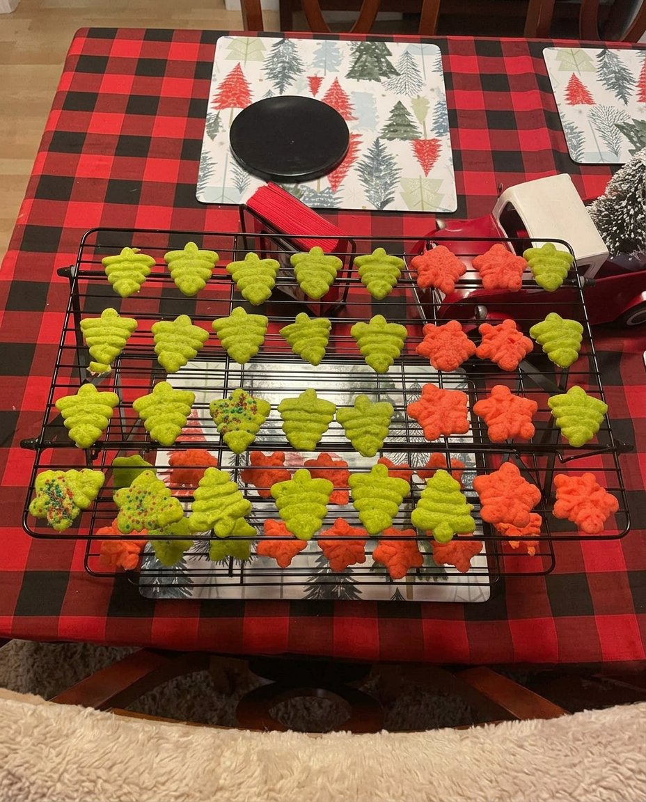 Home - ِCookies Charm - More is More 1 Vibrant, neon-colored butter spritz cookies loaded with sprinkles